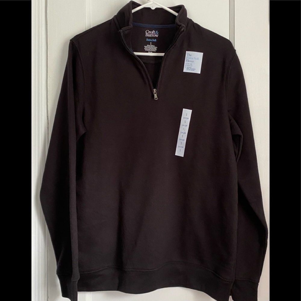 NWT Croft & Barrow Regular Fit Fleece Sweater